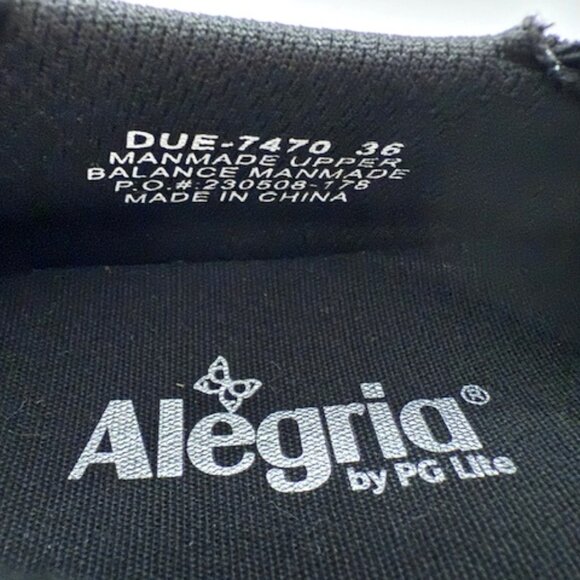 Alegria Duette Aged Ink Shoes Slip On Comfort Workwear Floral Women's 6-6.5 - Picture 6 of 7